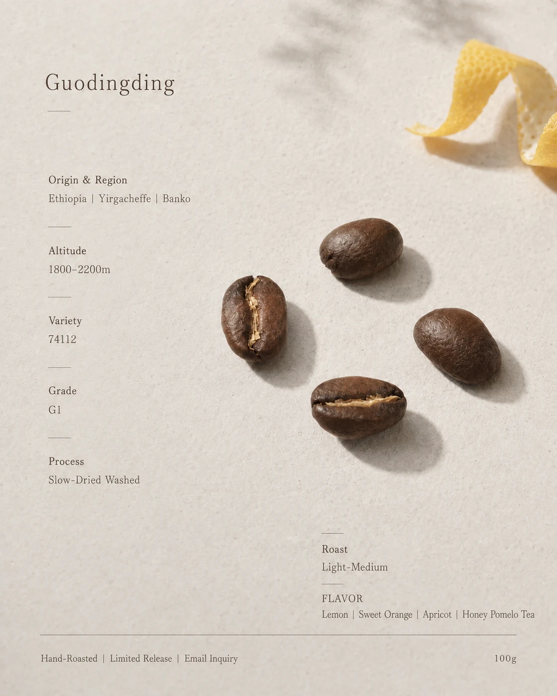 Hand-roasted Coffee Showcase cover image.