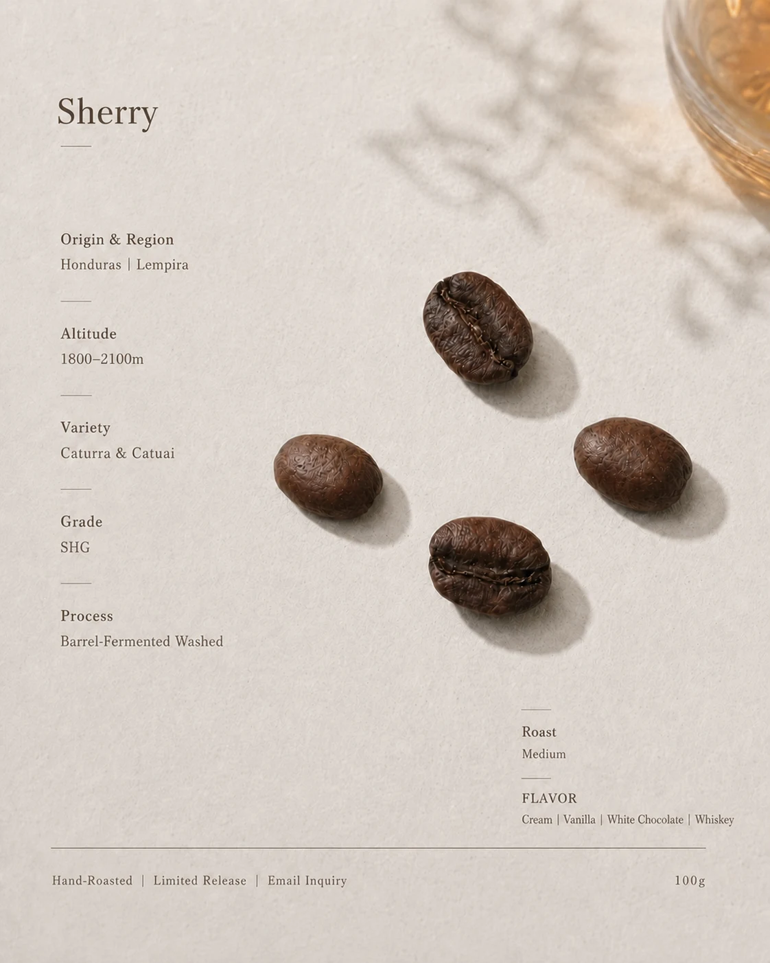 Sherry product showcase image.